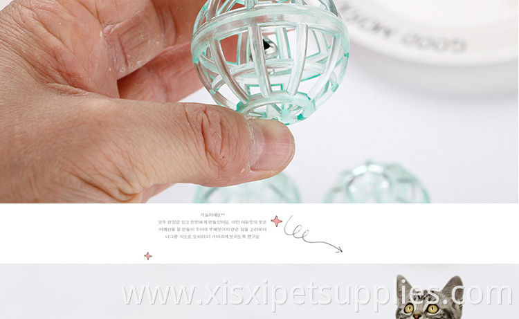 plastic ringing cat bell pet running and playing toy for cat